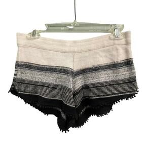 Goddis Sweater Shorts Size M/L Y2K Black Stripe Beachy Boho Pull On Womens